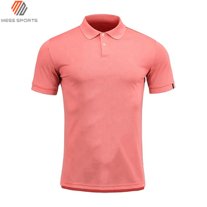 Polo Rojo de Manga Corta para Hombre, 100% Algodón Piqué, Tejido Informal de Color Sólido, Transpirable, Diseño Liso Teñido - Product Image 4