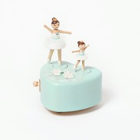 Vente en gros 1A Mini boîte à musique en érable dur à double rotation à manivelle avec valse du Danube bleu pour une expérience de ballet parent-enfant