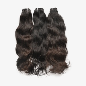 Extensions de cheveux Remy indiens bruts pour cheveux courts, super doublement étirés - Product Image 2