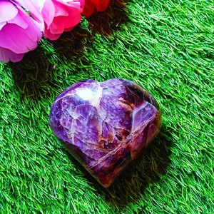 พลอยคริสตัลขัดเงาสำหรับตกแต่งบ้านฮวงจุ้ยแกะสลักลายหัวใจป่อง - Product Image 2