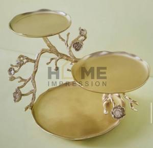 Support à gâteau rond en métal écologique à plusieurs niveaux, 2 pièces - Product Image 3