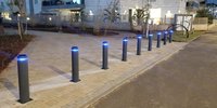 Lampadaires solaires LED en aluminium multicolores, certifiés IP65, certifiés CE, Ra70, 10 000 heures de fonctionnement, 30 cm/79 cm, 4100 K, pour jardin