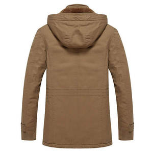 Veste cargo slim chaude de haute qualité pour homme avec col montant et service OEM - Couleur et logo personnalisables - Product Image 3