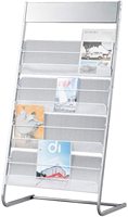 Support de sol en métal pour livre mm, rack d'exposition pour brodée, porte-magazines, stockage pour CD et organisation, calendrier