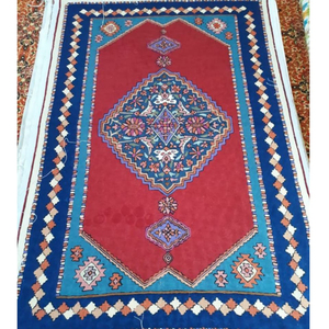 Alfombras y alfombras de punto de cadena de lana de Cachemira tradicional de fama mundial, alfombras de lana de oficina hechas a mano de alta calidad - Product Image 1