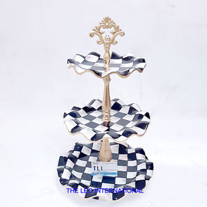 โลหะหรูหราออกแบบดอกไม้ตกแต่งรอบยืนเค้ก - Product Image 5