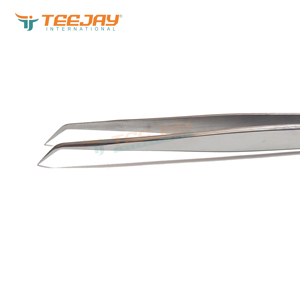Offre Spéciale 14 cm 45 degrés Volume Et d'isolement Pince À Épiler Argent Fini Bien Conçu Meilleure Pointe Pour Extensions de Cils de Volume - Product Image 5