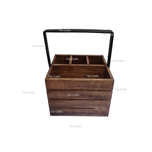 Porte-couverts en bois de haute qualité pour hôtel et restaurant à manger support de stockage de couverts aux prix les plus bas - Product Image 2