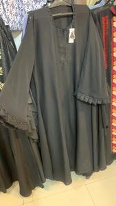 Haute qualité respirant broderie modeste Abaya adultes élégant décontracté haut ethnique musulmans pakistanais Hijab couvrant tissu - Product Image 6