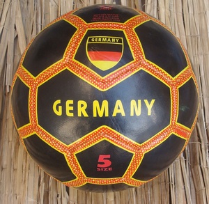 Ballon de Football de Football personnalisé, taille 2, sac noir, jaune, vert, rouge, blanc, bleu, PVC brillant, écran gris, Surface, vente en gros - Product Image 2