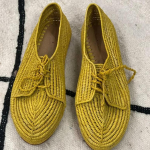 Sandales en raphia, chaussures Oxford, créations artisanales - Product Image 1