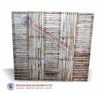 Biombo de Madera de Teca Moderno, Plegable, Multifuncional, Hecho a Mano, para Interiores/Exteriores, Vallas, Rejillas, Puertas y Paneles