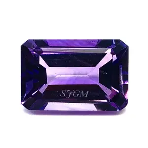 紫水晶 "八角形切割天然巴西批发出厂价优质刻面宽松" 15x 20毫米石英宝石每克拉伊吉
