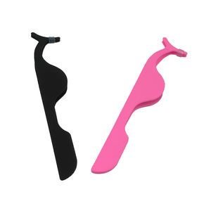 Haute qualité en acier inoxydable faux cils Extension applicateur pince à épiler couleur bleue pince à cils arc-en-ciel pince à cils - Product Image 1