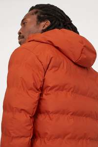 Chaqueta Acolchada con Capucha para Hombre, Estilo Vintage, Reversible, Impermeable, Gruesa, Talla Grande, con Logotipo Frontal, para Otoño e Invierno - Product Image 2