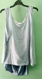 เสื้อแขนสั้นสำหรับผู้หญิง, เสื้อสตรีน้ำหนักเบาพิเศษนุ่มพิเศษเสื้อกล้ามกางเกงขาสั้นใส่วิ่งชุดนอน - Product Image 2