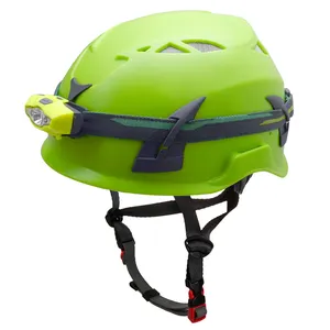 Capacete anti-impacto para salvamento de emergência, capacete de segurança resistente ao calor com farol