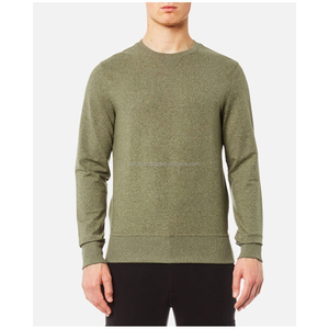 KISSM4, suéter de cuello redondo de alta calidad para hombre, sudaderas 100% de algodón, forro polar, patrón sólido, bolsillo tejido de talla grande, calle de invierno - Product Image 6