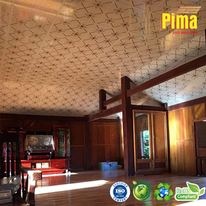 Panneau de plafond en PVC rigide haute densité, écologique, imperméable, insonorisant, ignifuge, pour salon, décoration artistique de la maison - Product Image 6