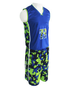Uniforme de baloncesto estampado por sublimación personalizado de la mejor calidad al por mayor conjunto profesional transpirable de talla grande 100% poliéster rápido - Product Image 5
