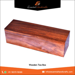 Best Quality 3 Compartment <b>Wooden</b> Bamboo Tea <b>Box</b> Laser Engraved Design Kitchen Accessories Organizer Available Wholesale Price - Product Image 4