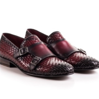 Valeriano Romano Chaussures à boucle pour homme en cuir véritable italien - Toutes saisons