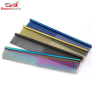 Peine personalizado para mascotas de Venta caliente 2024 para perros y gatos, peine para el cuidado de mascotas con diferentes dientes redondeados espaciados - Product Image 5