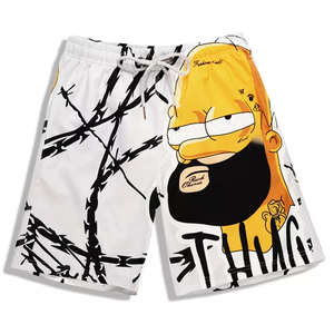 Short de plage unisexe en coton à séchage rapide de haute qualité, imprimé sur mesure, taille XS/XS, style décontracté, logo décoratif pour la course à pied et le jogging - Product Image 1