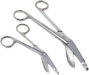 <b>Set</b> of 2 Heavy Duty Nurse <b>Doctor</b> Medical Lister Bandage Scissors Shears High Quality Stainless Steel - Product Image 1