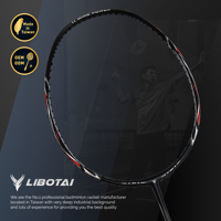 Raquette de badminton LIBOTAI Master Series TI WIRE 10 2024 entièrement en carbone graphite 40T HM Ti-Wire ultra légère haute tension super performante