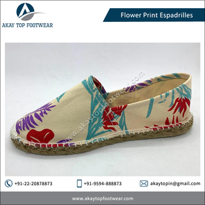 Venta de verano, alpargatas de lona con estampado de flores exclusivas, zapatos planos sin cordones para hombres y mujeres con características antideslizantes ligeras para la primavera - Product Image 4