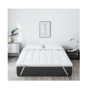 Funda protectora de colchón para todas las estaciones, Protector de colchón impermeable acolchado de punto permeable al aire para el cuidado de la piel, color gris claro - Product Image 5