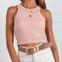 Débardeur Crop top respirant pour femmes, Design Unique, Logo personnalisé, en vrac, simple, côtelé, offre spéciale, 2021