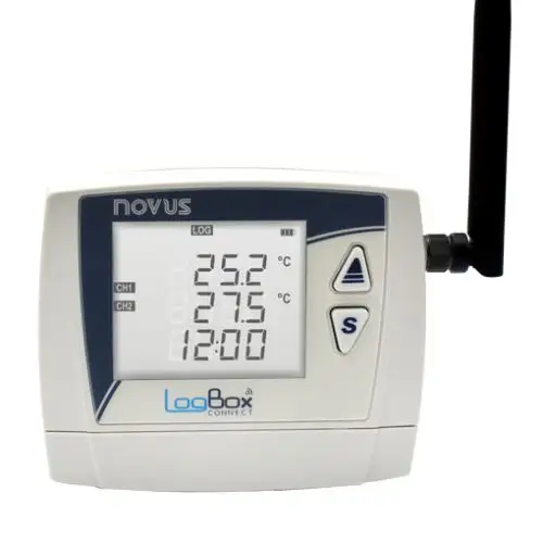 NOVUS Data Logger - LogBox แบบพกพาและไร้สาย,สำหรับตรวจสอบและบันทึกอุณหภูมิความชื้นความดันและดิจิตอล