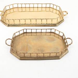 2021 New Trend Polished Metal Serving <b>Tray</b> Customized-Color <b>Decorative</b> <b>Tray</b> - Product Image 2