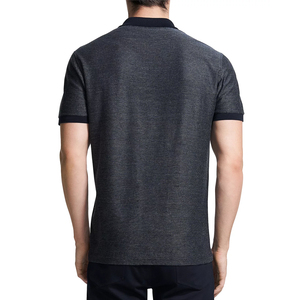 เสื้อโปโลสีเทาเข้มสำหรับผู้ชาย/เด็กชาย ผลิตตามสั่ง OEM รุ่นใหม่ล่าสุด ผ้าฝ้าย 100% คุณภาพสูงแบบ Pique ตามความต้องการของลูกค้า - Product Image 4