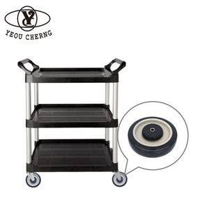Roulettes de 5 pouces avec roulements à billes pour chariot de supermarché - Product Image 1