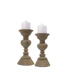 Soporte de madera para velas, producto decorativo para fiestas, artesanías, 100%