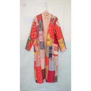 Kimono de algodón hecho a mano para mujer, ropa de baño, bata de playa - Product Image 4