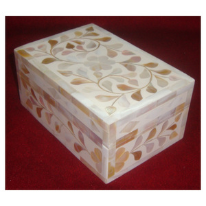 Catar-caja de joyería con incrustaciones de hueso de perla, Popular y desmontable, regalo - Product Image 1