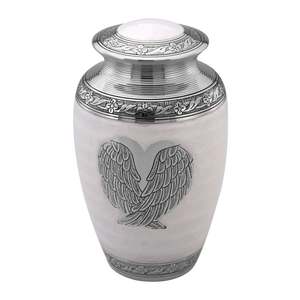 Freedom Wings 220 Cu Inch Urnes de crémation en métal Maison Niche Présentoir funéraire pour cendres humaines Fournitures funéraires - Product Image 1