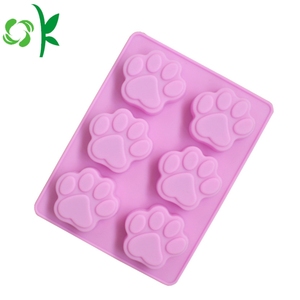 Oksilicone 6 Lỗ Chân Hình Dạng <span class=keywords><strong>Silicone</strong></span> Bánh Khuôn Để Làm Sô Cô La Kẹo Thạch Ice Cube Khay Nướng Công Cụ In <span class=keywords><strong>Silicone</strong></span> Khuôn Mẫu - Product Image 4