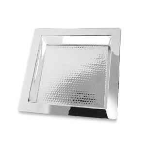 Bandeja de metal redonda galvanizada para el hogar y vajilla de hotel Diseño decorativo Tamaño personalizado para servir alimentos - Product Image 2