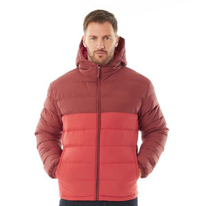 แจ็คเก็ตขนเป็ดไซส์ใหญ่พิเศษสำหรับผู้ชาย, เสื้อแจ็คเก็ตผ้าฝ้ายถักแบบมีซิประบายอากาศได้สำหรับผลิตจากปากีสถาน - Product Image 1