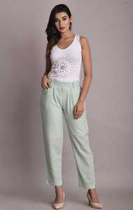 Wholesale <b>Indian</b> Handmade Women's Cotton Pant Girls Palazzo Women's Cotton <b>Trousers</b> - Product Image 6