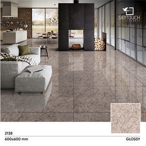 600x60mm Mejor calidad Resistente a las manchas Precio al por mayor de fábrica Azulejos de piso esmaltados de porcelana moderna pulida - Product Image 2