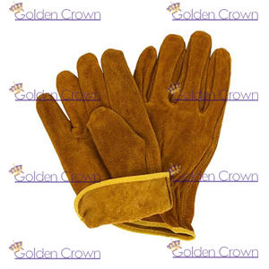 Guantes de trabajo de cuero para jardín, trabajo pesado de seguridad - Product Image 4