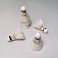 Volant de badminton en plumes d'oie, modèle G-A3, 3e qualité, 4,9g, marque LIBOTAI, niveau tournoi, vitesse 74-79, blanc, vente en gros usine