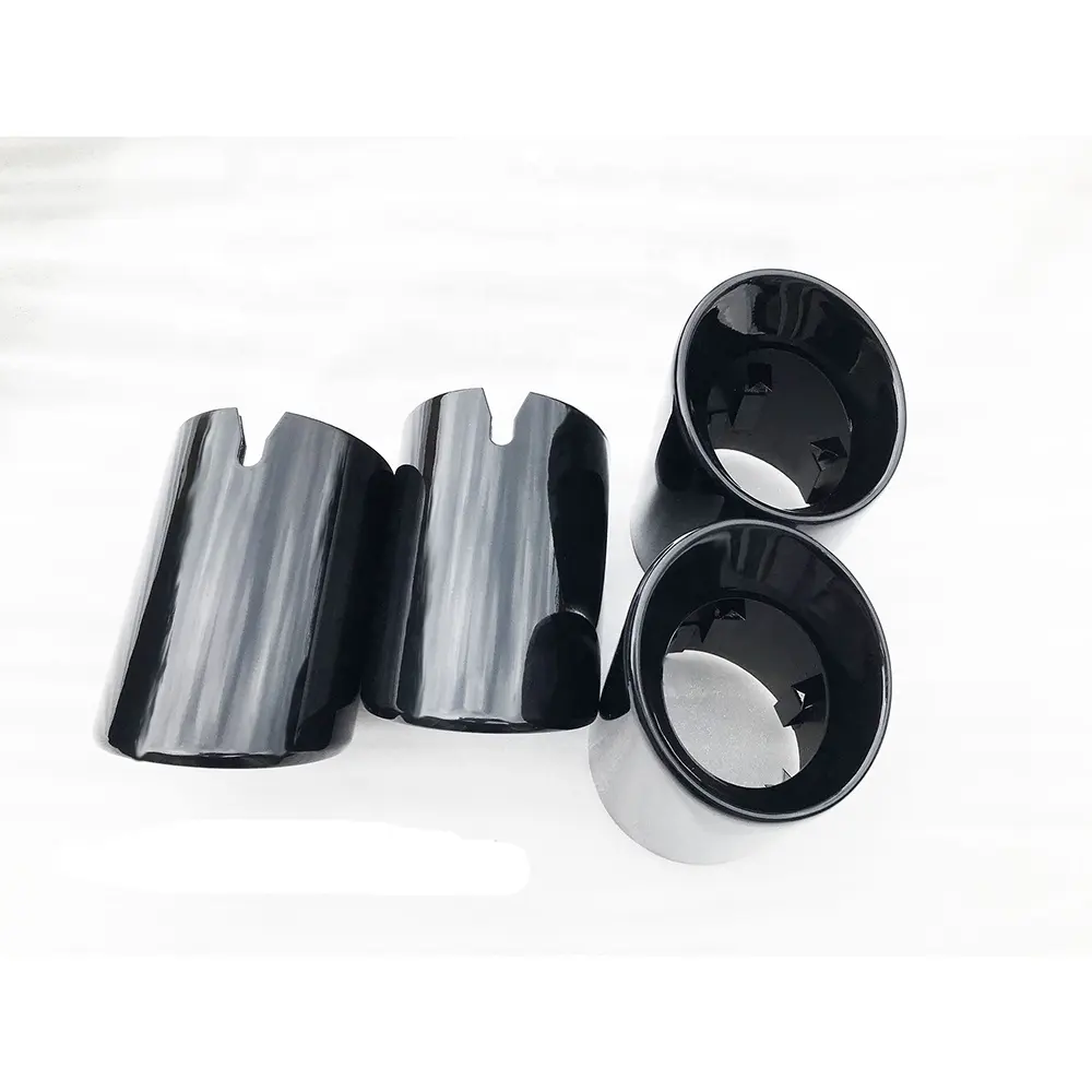 Ready zu Ship 3.75 "(98MM) ANGLE CUT SLIP EXHAUST TIPS For BMW M3 F80 M4 F82 M2 COMPETITION F87 S55 F10 M5 Exhaust tipps Systems