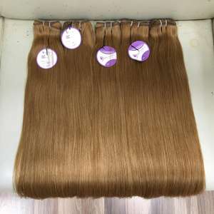 มัดผมมนุษย์20นิ้วสีบลอนด์ผมตรง OEM OEM OEM OEM ตัวอย่างฟรี - Product Image 3